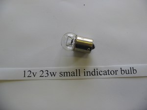 Indicator bulb small 12v 23w Clear BA15S